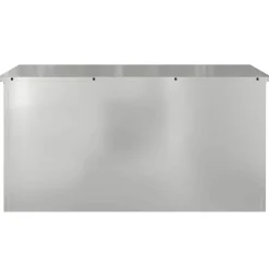 vidaXL Caja de Almacenamiento Exterior Plateado 100 x 50,5 x 50 cm Acero galvanizado Clearance