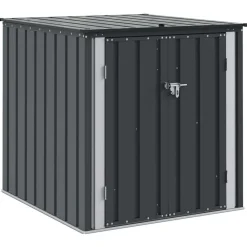 vidaXL Jardín-Caja de Almacenamiento para Jardín Negro 101,5 x 107 x 100 cm