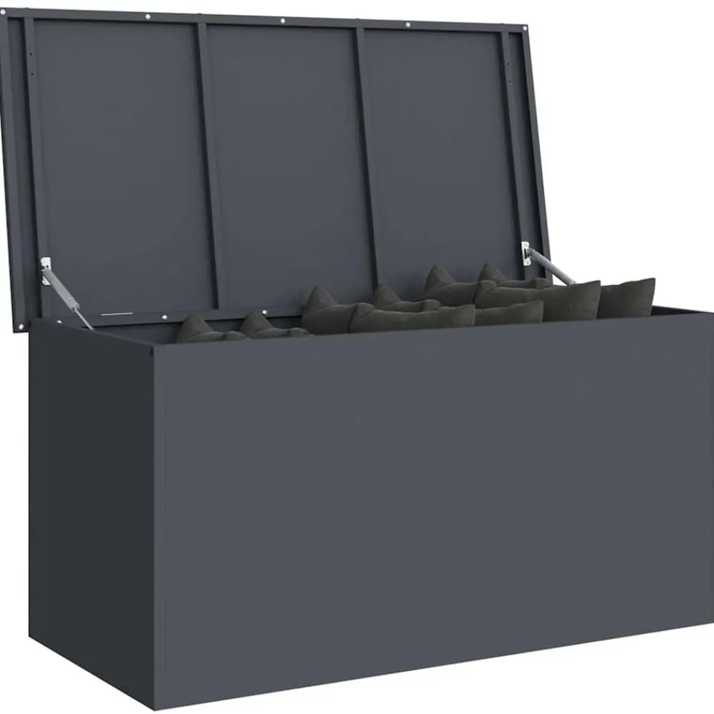 vidaXL Caja de Almacenamiento Exterior 100 x 50,5 x 50 cm Antracita Clearance