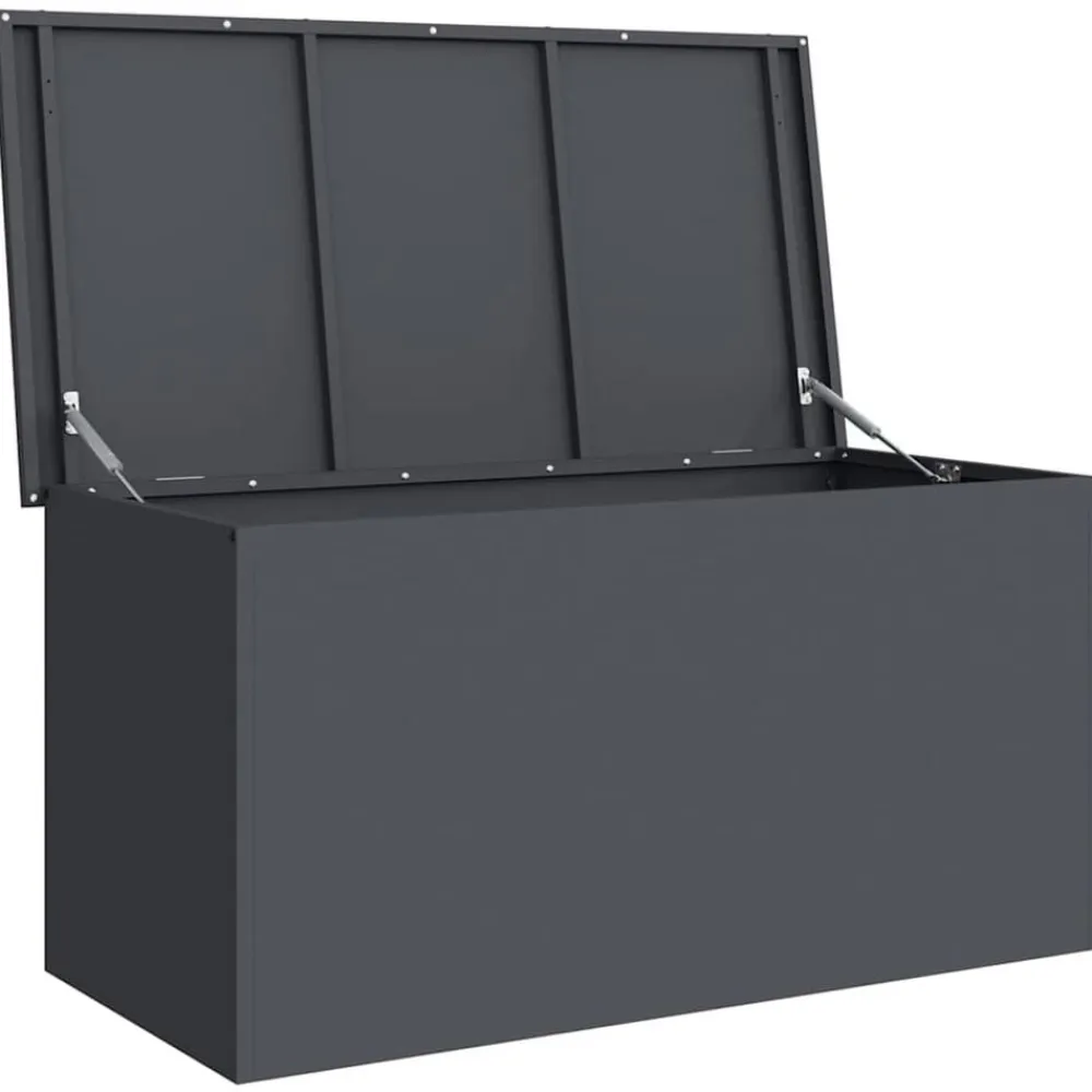 vidaXL Caja de Almacenamiento Exterior 100 x 50,5 x 50 cm Antracita Clearance