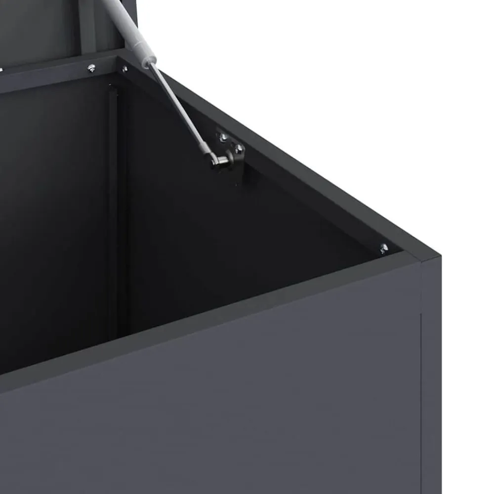 vidaXL Caja de Almacenamiento Exterior 100 x 50,5 x 50 cm Antracita Clearance
