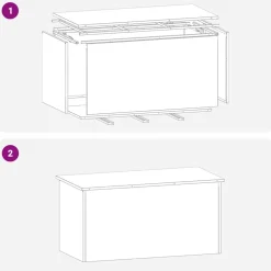 vidaXL Caja de Almacenamiento Exterior 100 x 50,5 x 50 cm Antracita Clearance