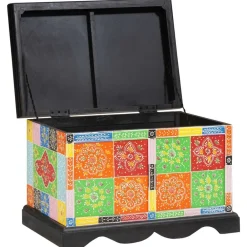 vidaXL Armarios Y Almacenamiento-Caja de Almacenamiento Multicolor 60 x 40 x 40 cm