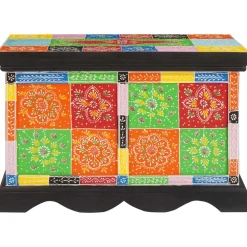 vidaXL Armarios Y Almacenamiento-Caja de Almacenamiento Multicolor 60 x 40 x 40 cm