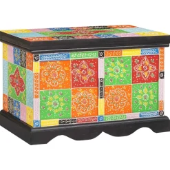 vidaXL Armarios Y Almacenamiento-Caja de Almacenamiento Multicolor 60 x 40 x 40 cm
