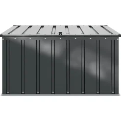 vidaXL Caja de Almacenamiento para Jardín Negro 101 x 82 x 50 cm Acero Outlet