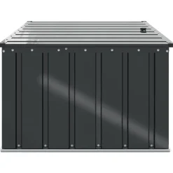 vidaXL Caja de Almacenamiento para Jardín Negro 101 x 82 x 50 cm Acero Outlet