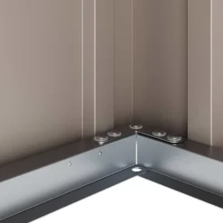 vidaXL Caja de Almacenamiento para Jardín Negro 101 x 82 x 50 cm Acero Outlet