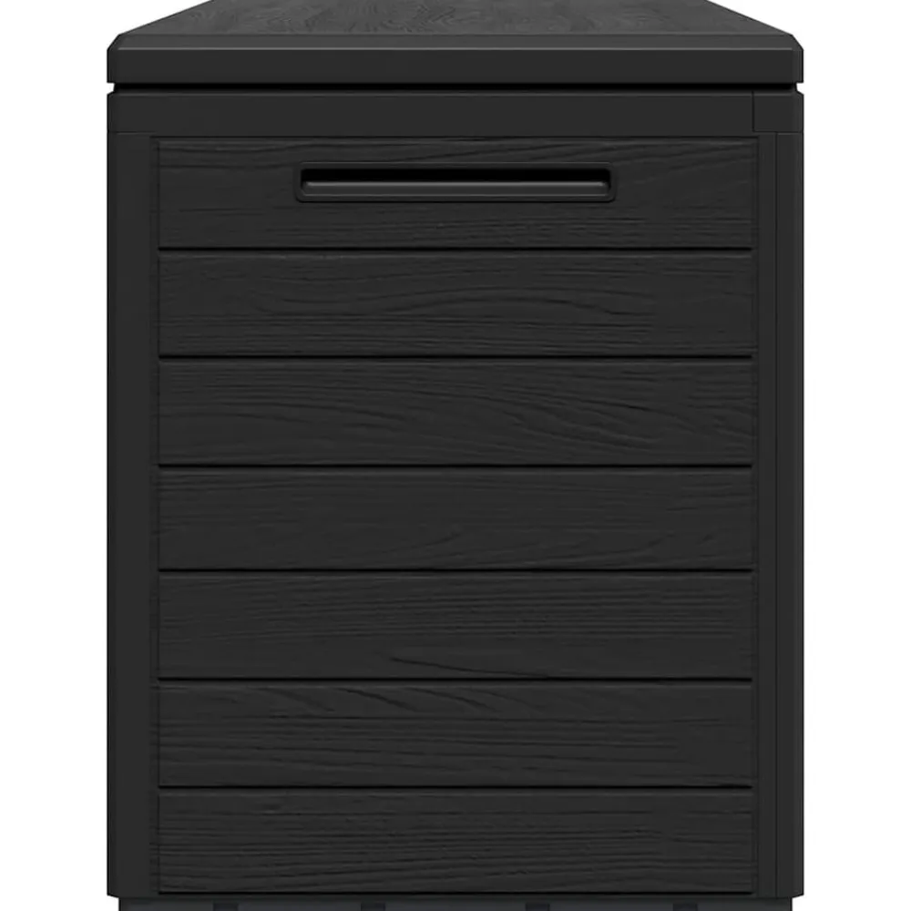 vidaXL Muebles De Jardín-Caja de almacenamiento de jardín gris 116x44x55 cm