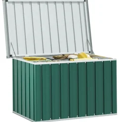 vidaXL Caja de almacenamiento para jardín 109x67x65 cm Verde Sale