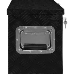 vidaXL Accesorios De Bricolaje-Caja de aluminio negra 80x30x35 cm