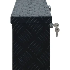vidaXL Caja de aluminio 485x140x200 mm negra Best