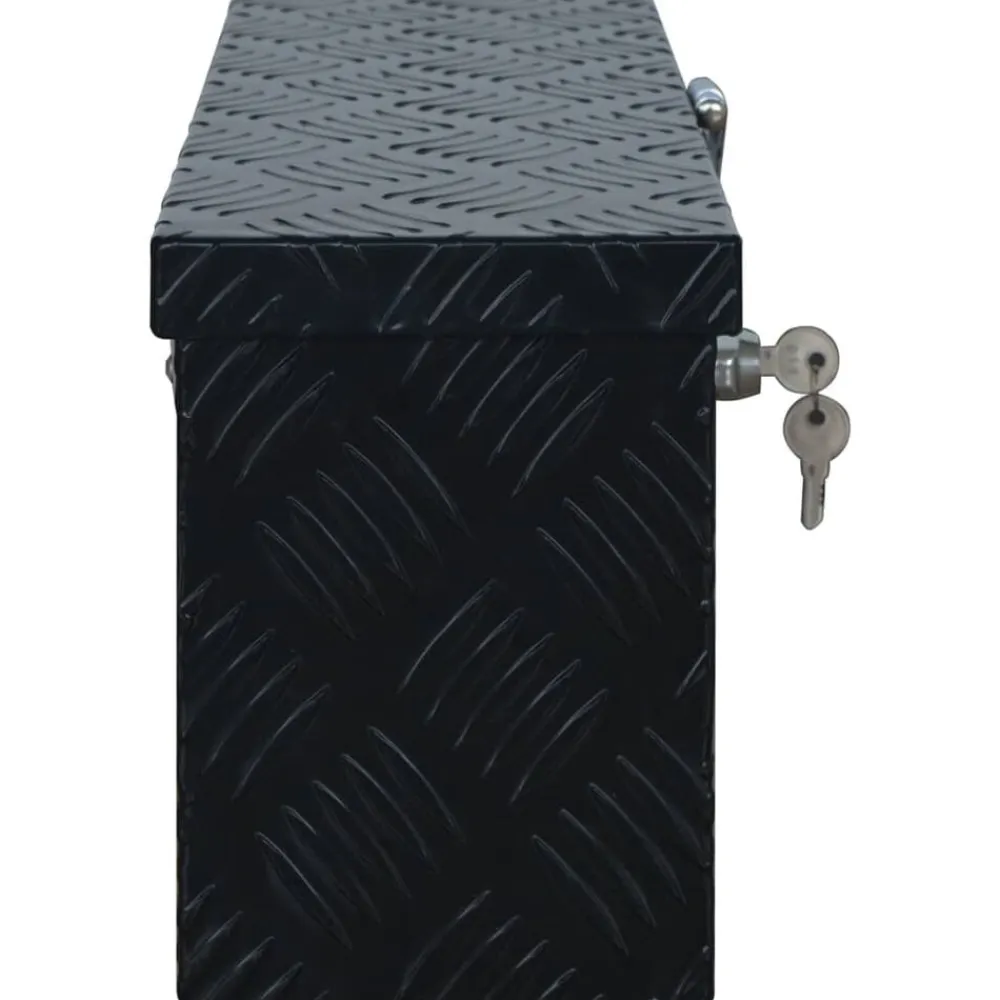 vidaXL Caja de aluminio 485x140x200 mm negra Best