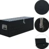 vidaXL Accesorios De Bricolaje-Caja de aluminio 1085x370x400 mm negra