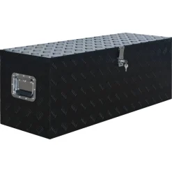 vidaXL Accesorios De Bricolaje-Caja de aluminio 1085x370x400 mm negra
