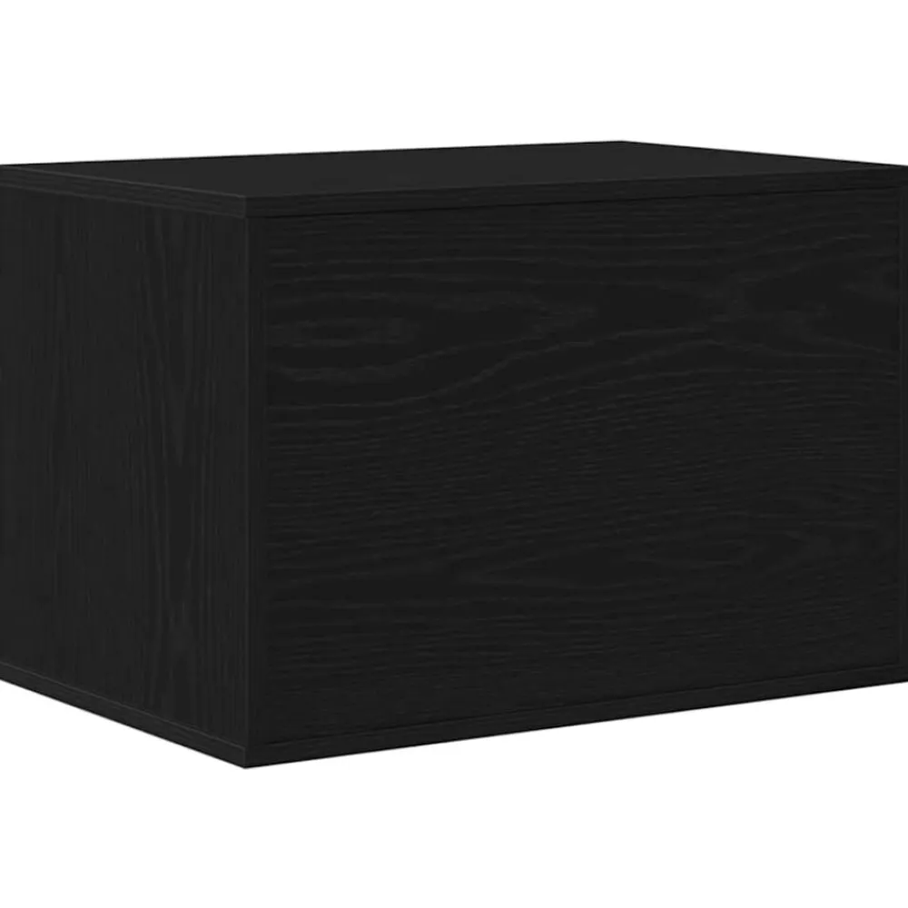 vidaXL Caja de arena para gatos de , 60 x 40 x 40 cm, madera de ingeniería Roble negro Best