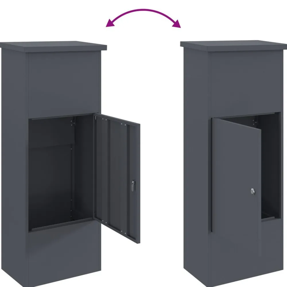 vidaXL Decoración-Caja de entrega de paquetes 44,5 x 29 x 110,5 cm