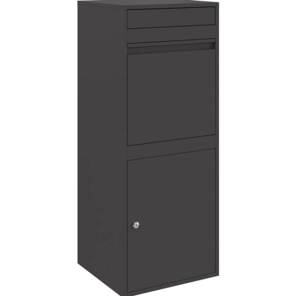 vidaXL Decoración-Caja de entrega de paquetes 41 x 38 x 103 cm Acero
