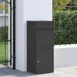 vidaXL Decoración-Caja de entrega de paquetes 41 x 38 x 103 cm Acero