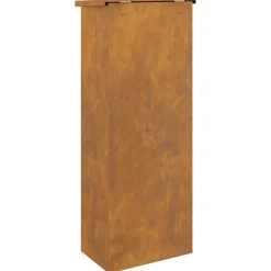 vidaXL Caja de entrega de paquetes Oxidado 44,5 x 29 x 110,5 cm Acero oxidado Sale
