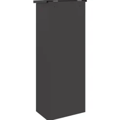 vidaXL Caja de entrega de paquetes 44,5 x 29 x 110,5 cm Acero Negro