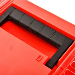 vidaXL Caja de herramientas de plástico rojo 462x256x242 mm