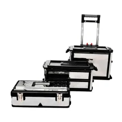 vidaXL Caja de herramientas de 3 partes Sale