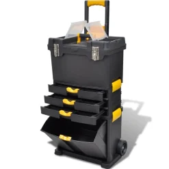 vidaXL Accesorios De Bricolaje-Caja de herramientas carrito portátil