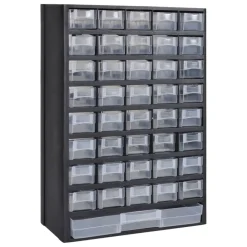 vidaXL Accesorios De Bricolaje-Caja de herramientas armario almacenamiento plástico 41 cajones