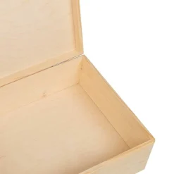vidaXL Caja de madera con tapa madera maciza de pino 40x30x13 cm Natural Clearance