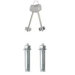 vidaXL Seguridad Empresarial Y Del Hogar-Caja Fuerte con cerradura Gris oscuro 23 x 17 x 17 cm Acero