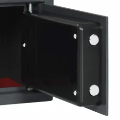 vidaXL Seguridad Empresarial Y Del Hogar-Caja fuerte digital Gris oscuro 31 x 20 x 20 cm Acero
