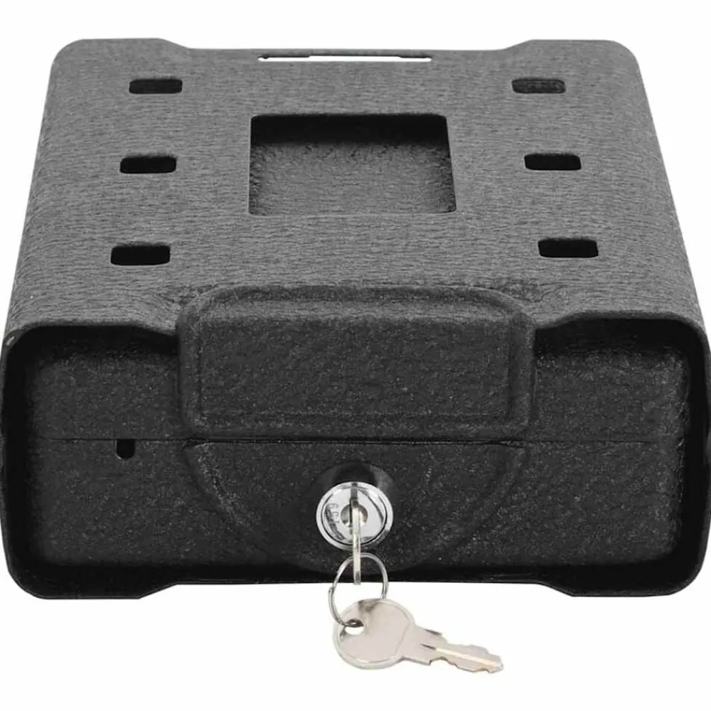 vidaXL Caja Fuerte para Auto con cerradura Negro 22 x 16 x 7 cm Acero Online