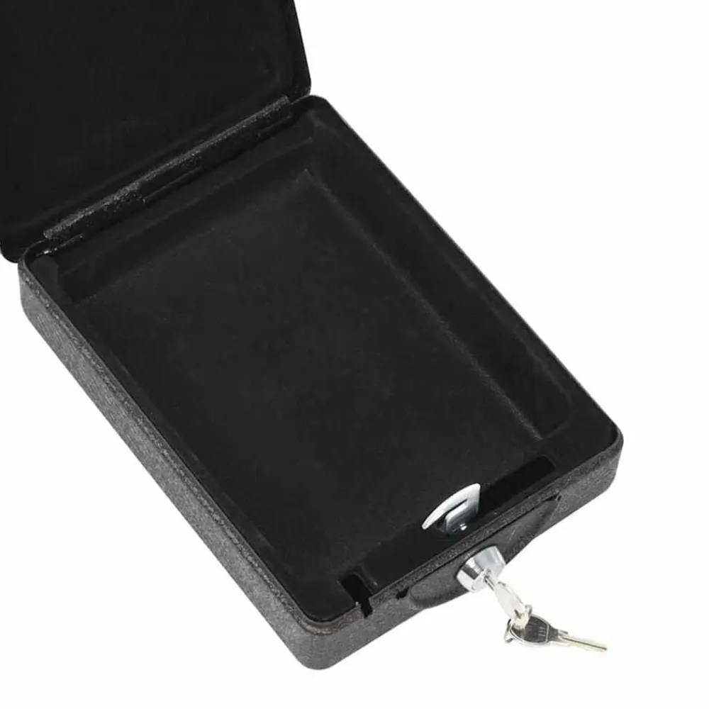 vidaXL Caja Fuerte para Auto con cerradura Negro 22 x 16 x 7 cm Acero Online