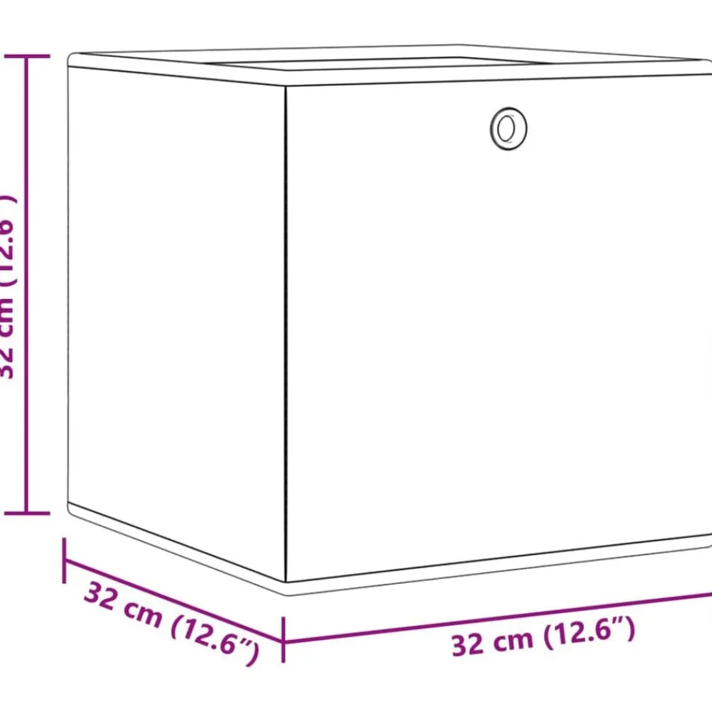vidaXL Cajas almacenaje plegables 4 uds tela no tejida 32x32x32cm Gris Discount