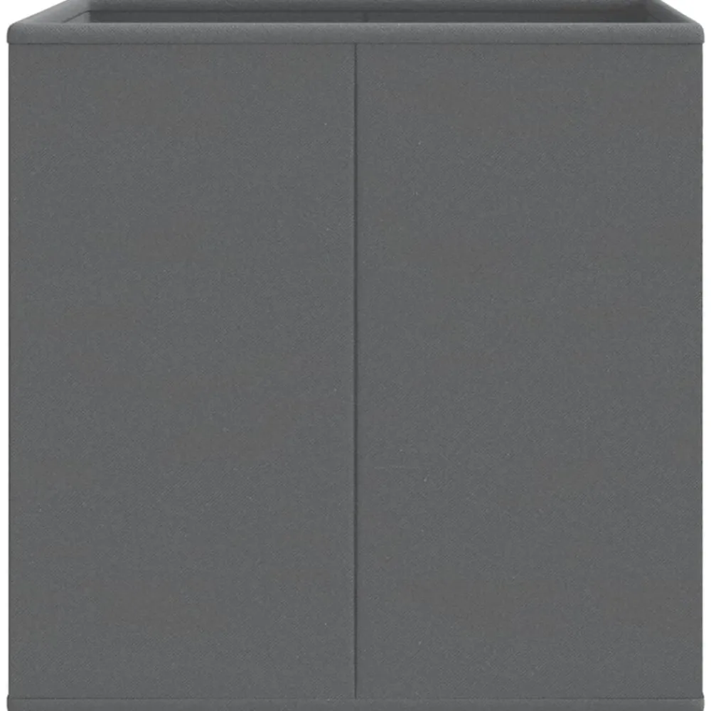 vidaXL Cajas almacenaje plegables 4 uds tela no tejida 32x32x32cm Gris Discount
