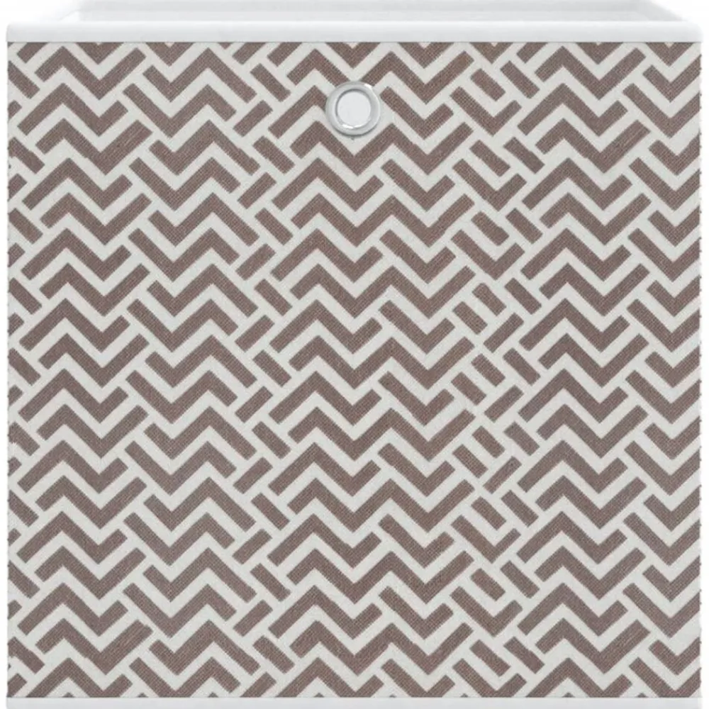 vidaXL Productos Del Hogar-Cajas almacenaje plegables 4 uds no tejida marrón 32x32x32 cm
