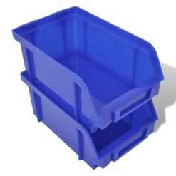 vidaXL Cajas de almacenaje de garaje de pared 30 pzas azul y rojo Hot