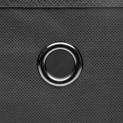 vidaXL Cajas de almacenaje con tapas 4 uds gris 28x28x28 cm Gris con tapas Clearance
