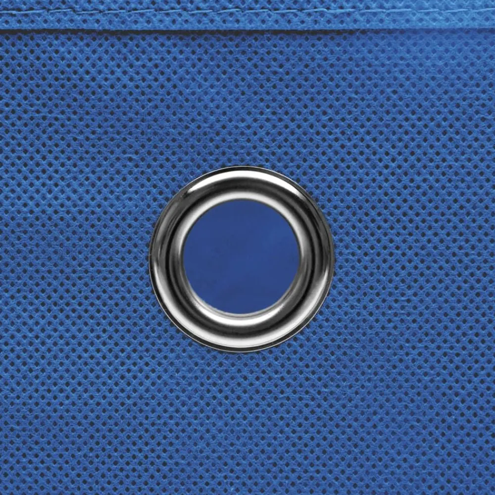 vidaXL Productos Del Hogar-Cajas de almacenaje 4 uds tela azul 32x32x32 cm