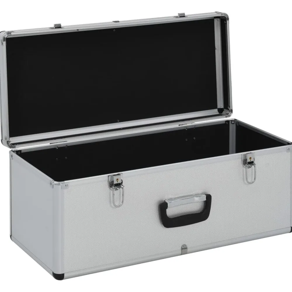 vidaXL Accesorios De Bricolaje-Cajas de almacenamiento 2 unidades aluminio