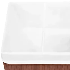 vidaXL Productos Del Hogar-Cajas de almacenamiento de bambú 4 unidades marrón