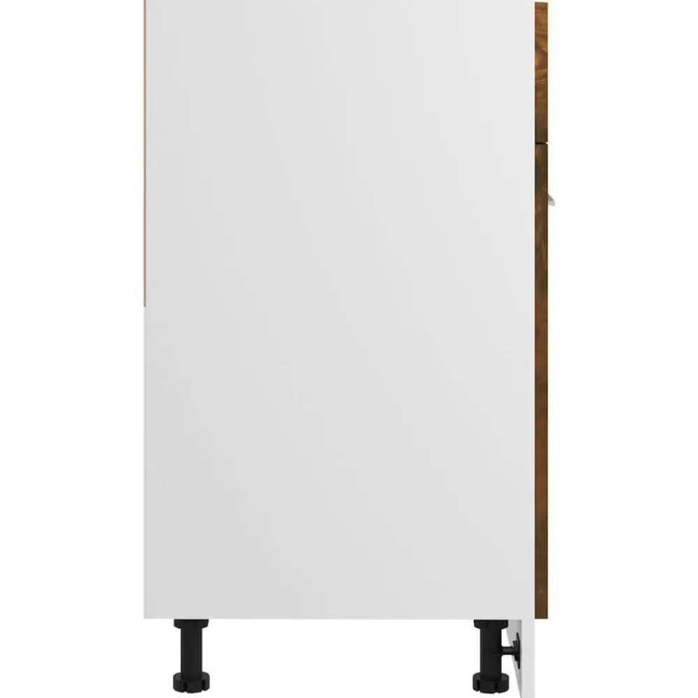 vidaXL Cajón bajo "Lyon" 60x46x81,5 cm Madera de ingeniería Roble ahumado New