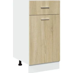 vidaXL Cajón bajo "Lyon" 40x46x81,5 cm Madera de ingeniería Roble Sonoma Online