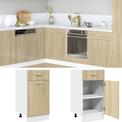 vidaXL Cajón bajo "Lyon" 40x46x81,5 cm Madera de ingeniería Roble Sonoma Online