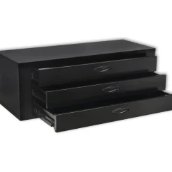 vidaXL Cajón de herramientas de metal con 3 cajones negro Hot