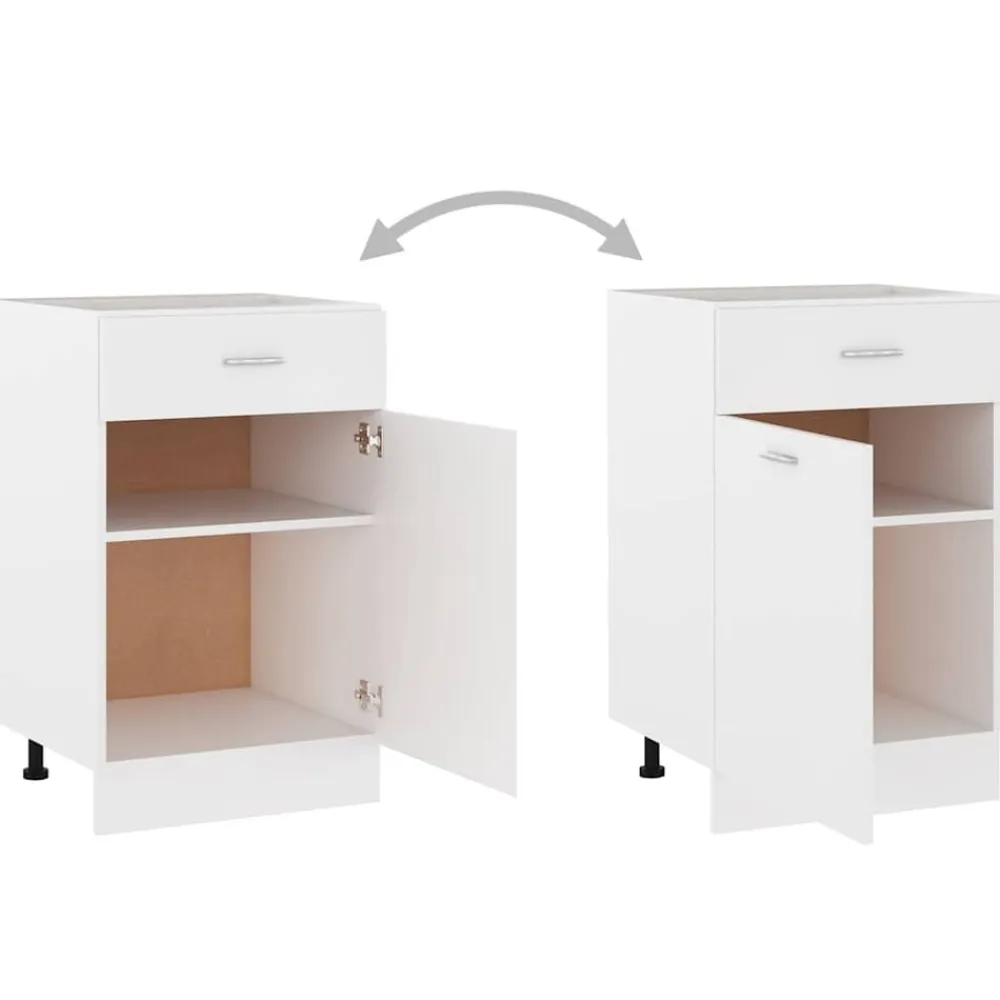 vidaXL Armarios Y Almacenamiento-Cajón inferior "Lyon" 50x46x81,5 cm Madera de ingeniería