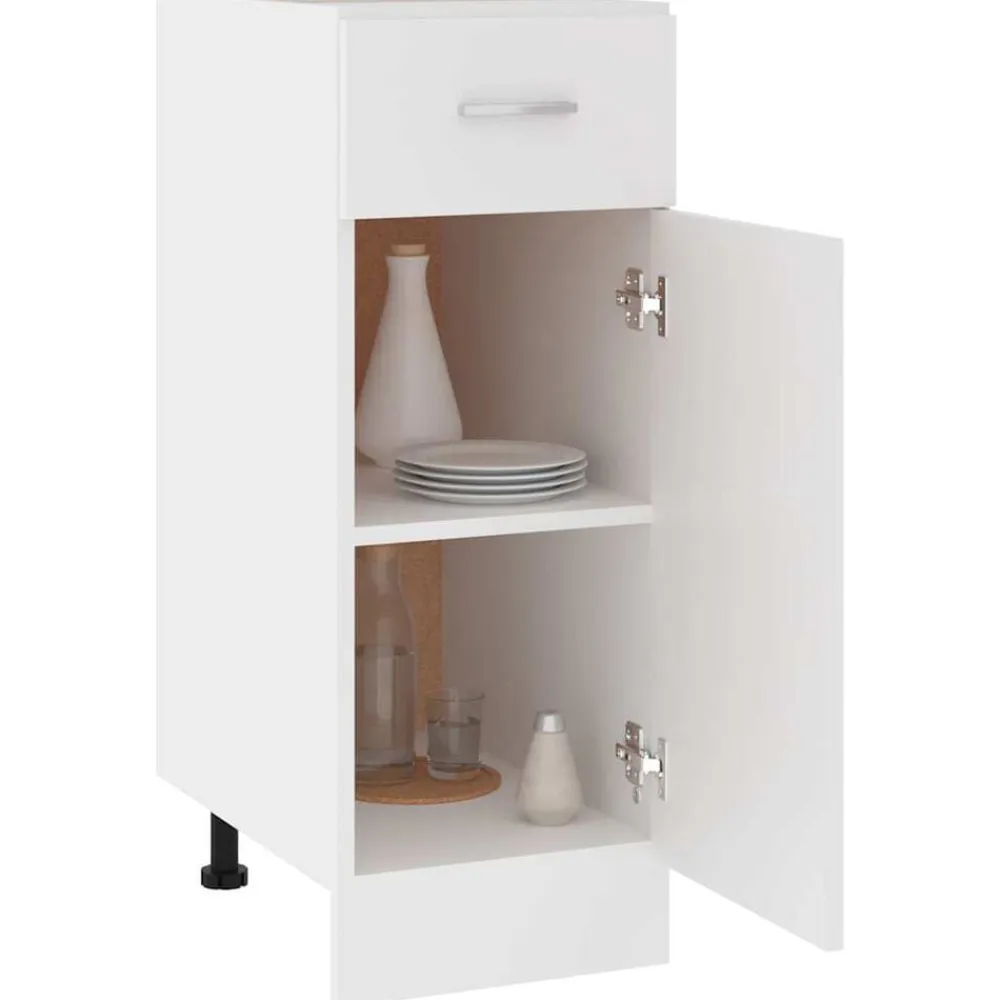 vidaXL Cajón inferior "Lyon" , 30 x 46 x 81,5 cm, madera de ingeniería Blanco Sale
