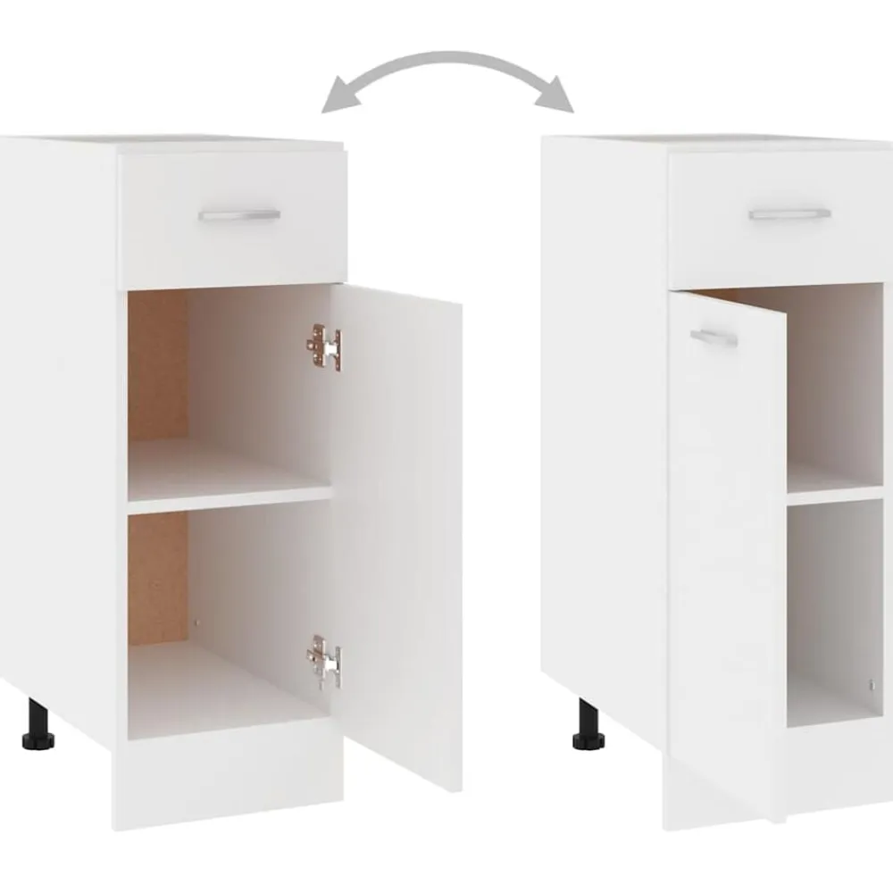 vidaXL Cajón inferior "Lyon" , 30 x 46 x 81,5 cm, madera de ingeniería Blanco Sale