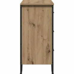 vidaXL Armarios Y Almacenamiento-Cajonera con cajón 2 pcs Roble artesanal 91 x 35,5 x 74,5 cm